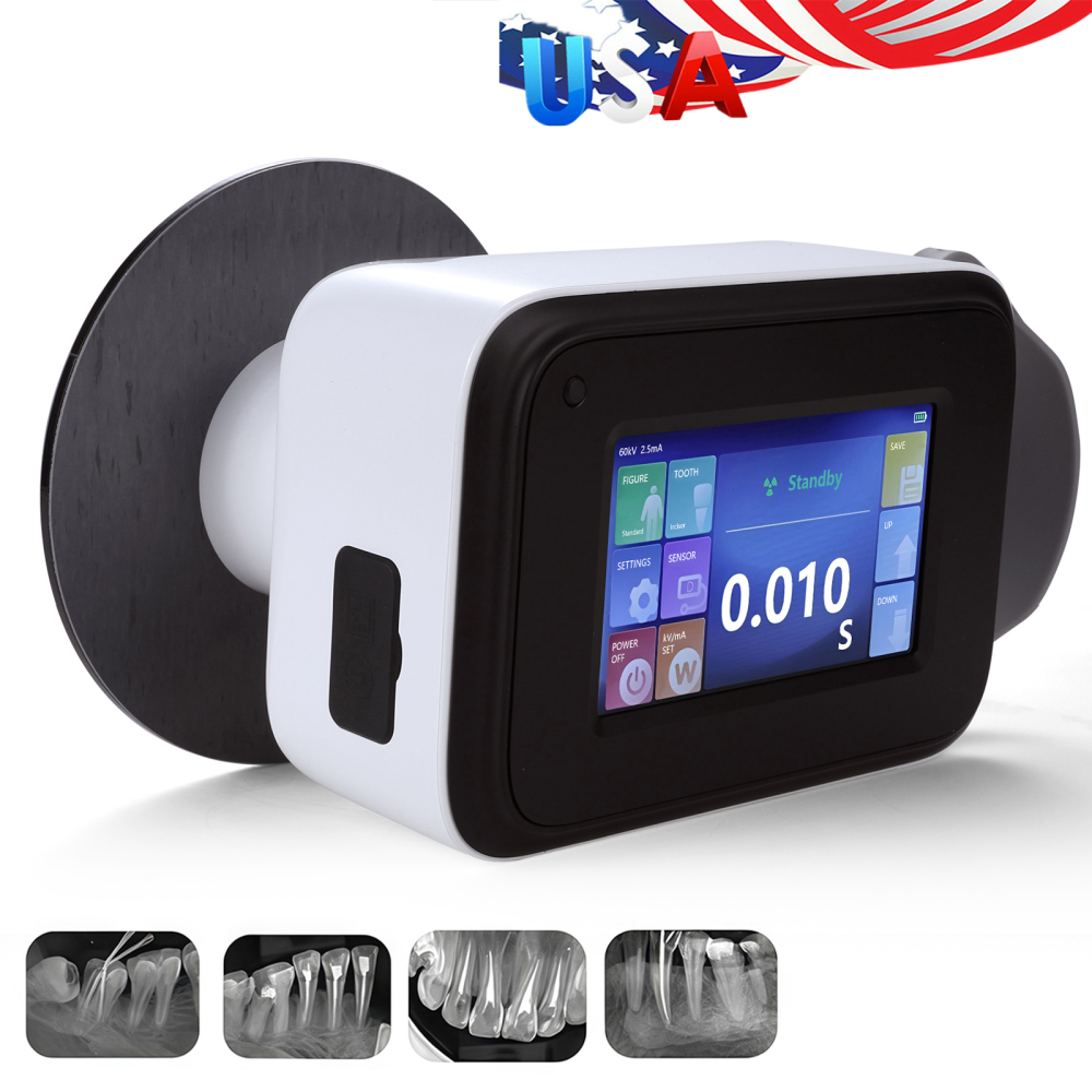 Dental X Ray Mobile Unit High Frequency Machine  / Digital Sensor Size 1.0 / 1.5