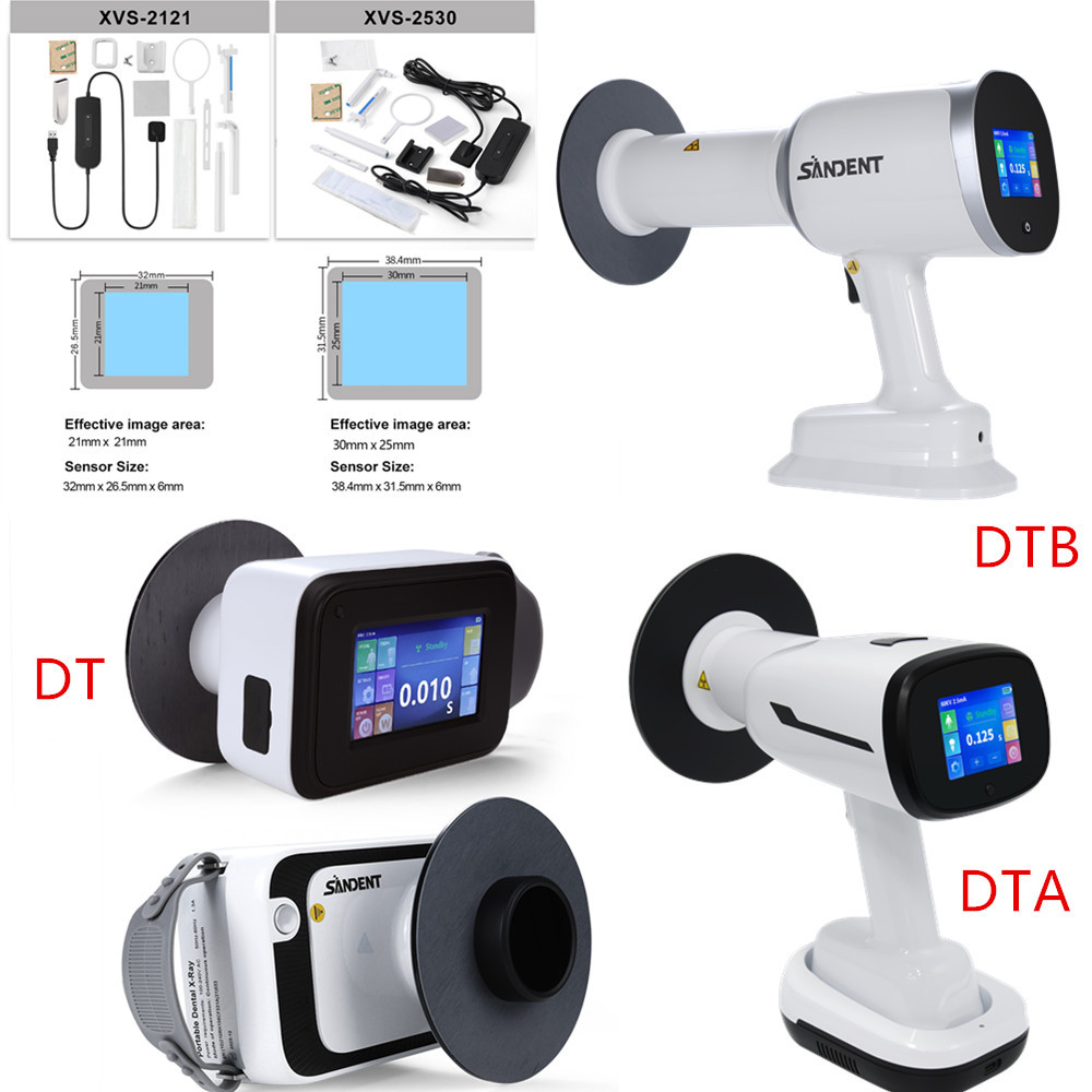 Dental X Ray Mobile Unit High Frequency Machine  / Digital Sensor Size 1.0 / 1.5