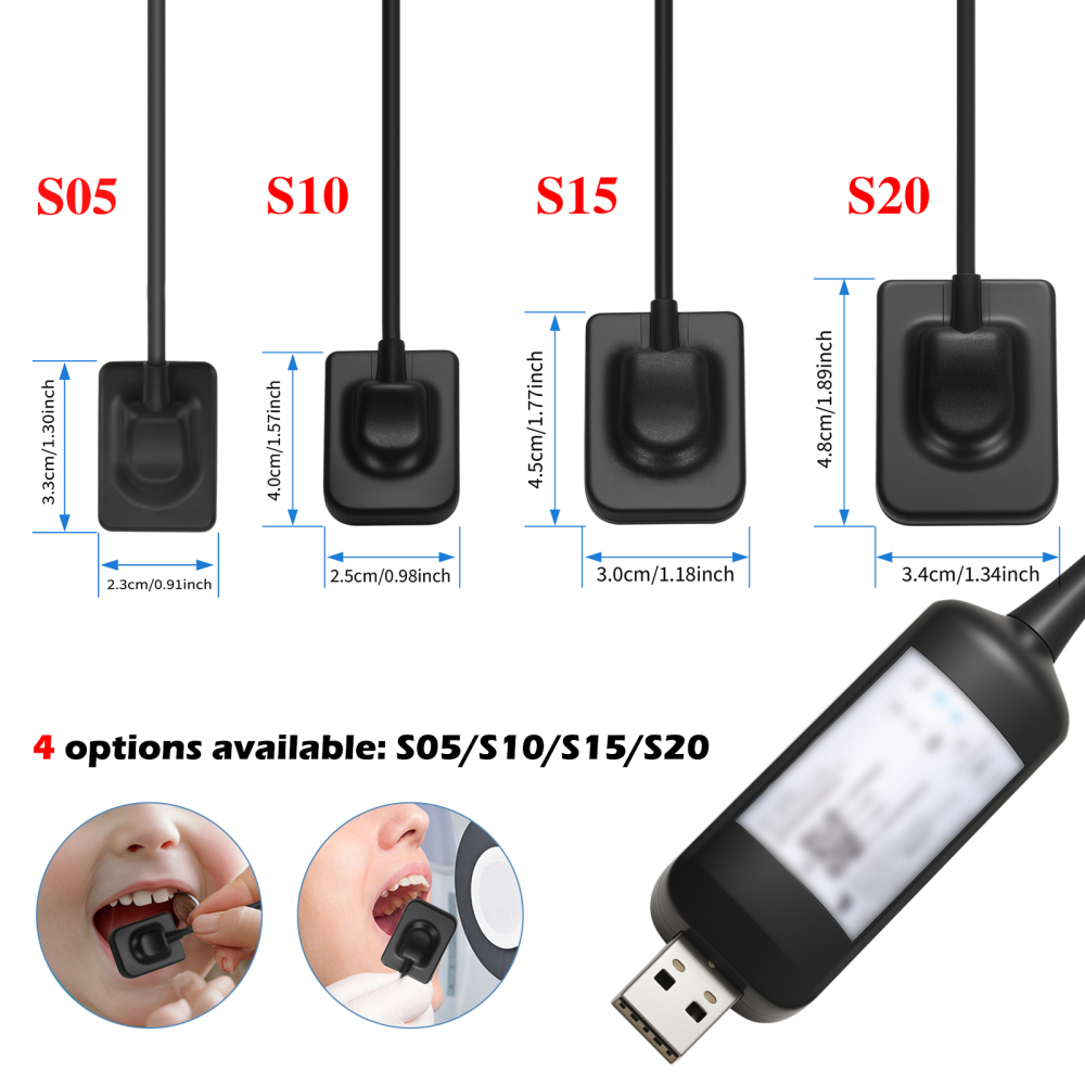 Dental Digital X-Ray Sensor Size #1 #1.5 #2