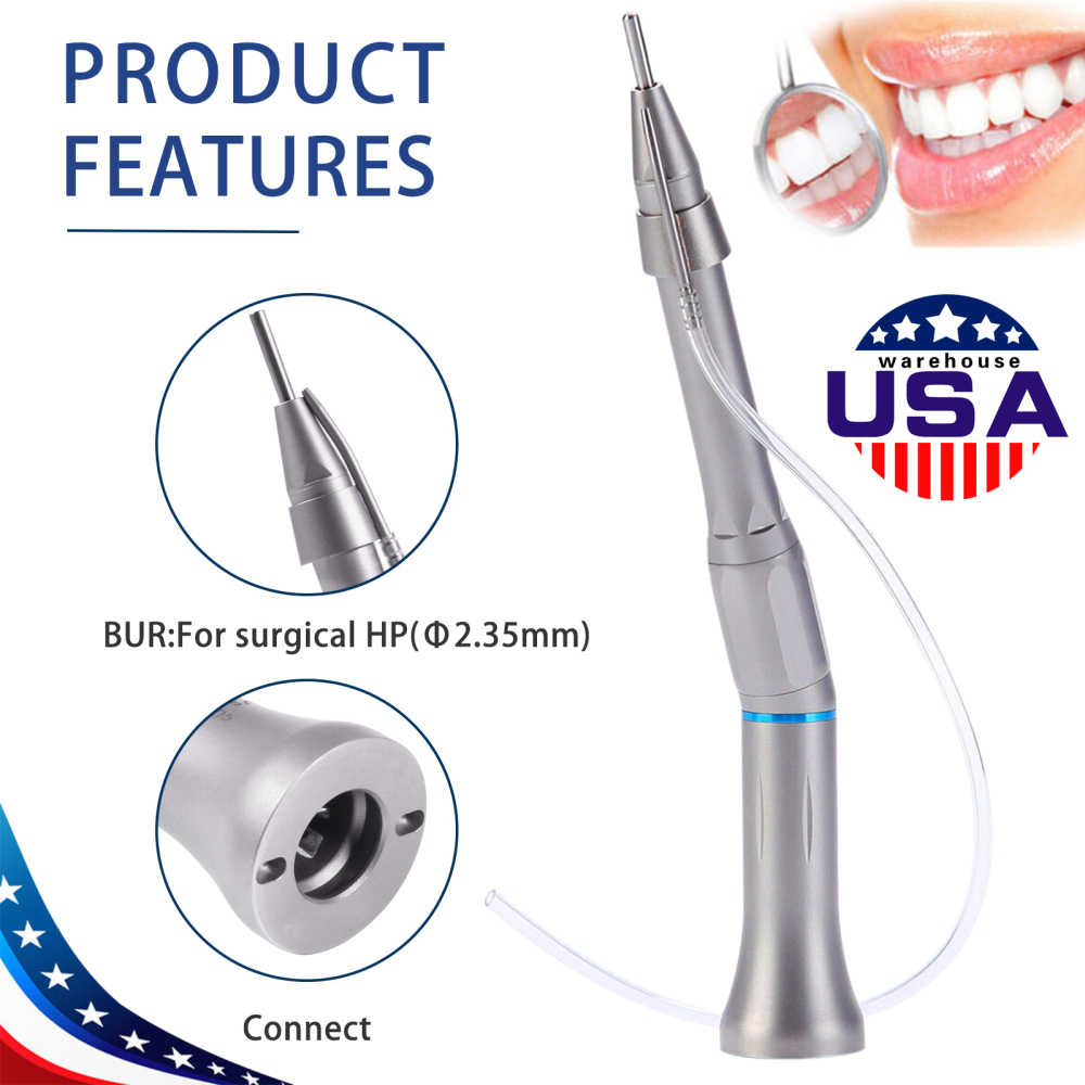 Dental surgical external 1:1 Low Speed Straight Handpiece 20° Angle/ NoseCone