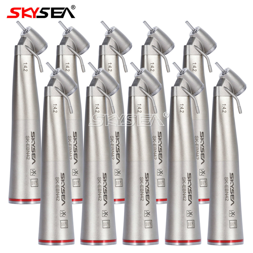 Dental 1:4.2 Increasing Contra Angle Handpiece LED Fiber Optic Electric/Non-LED