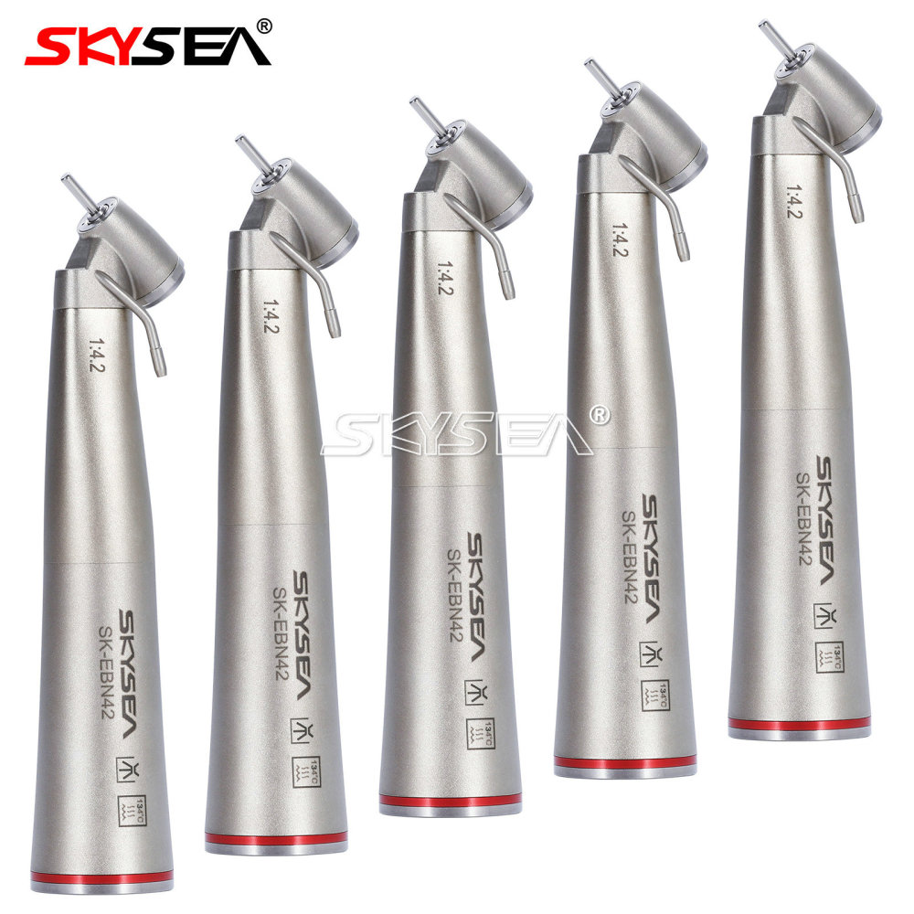 Dental 1:4.2 Increasing Contra Angle Handpiece LED Fiber Optic Electric/Non-LED