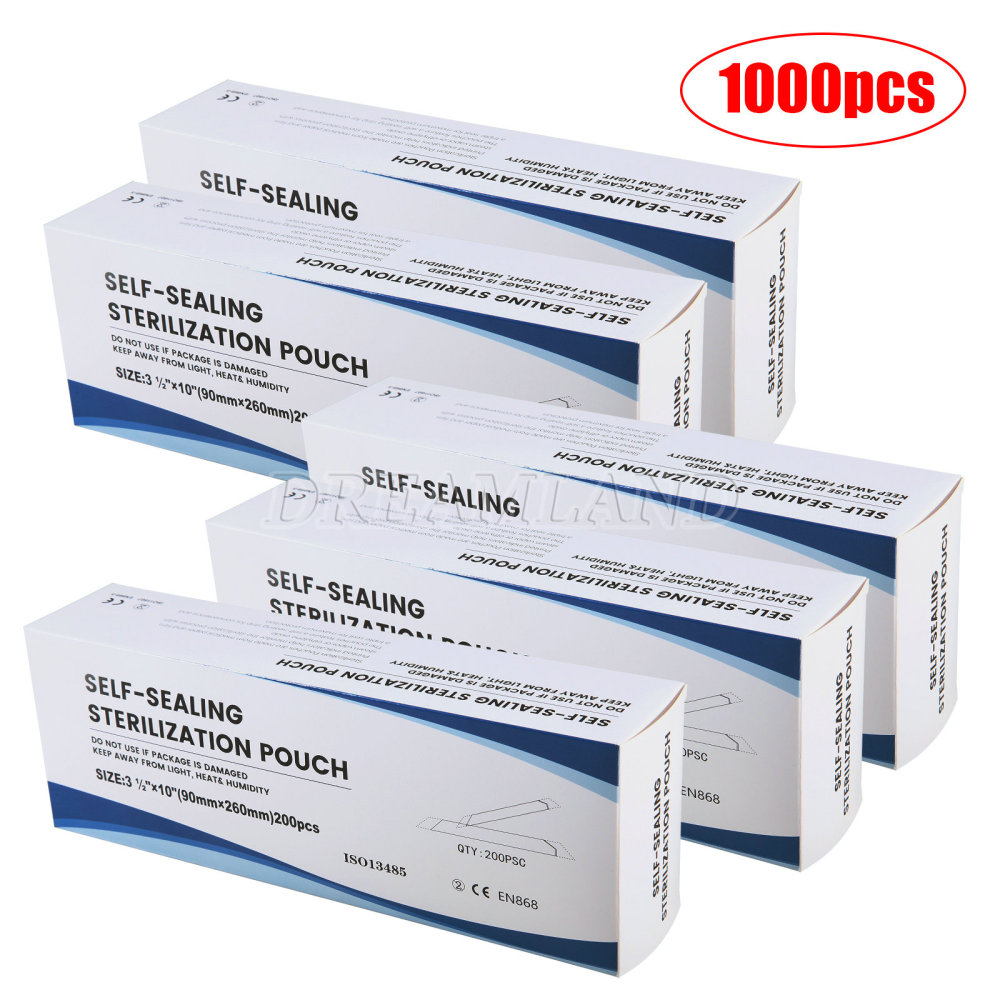 3.5" X 10" Self Sterilization Pouches Autoclave Pouch, Sterilizer Bags Dental US
