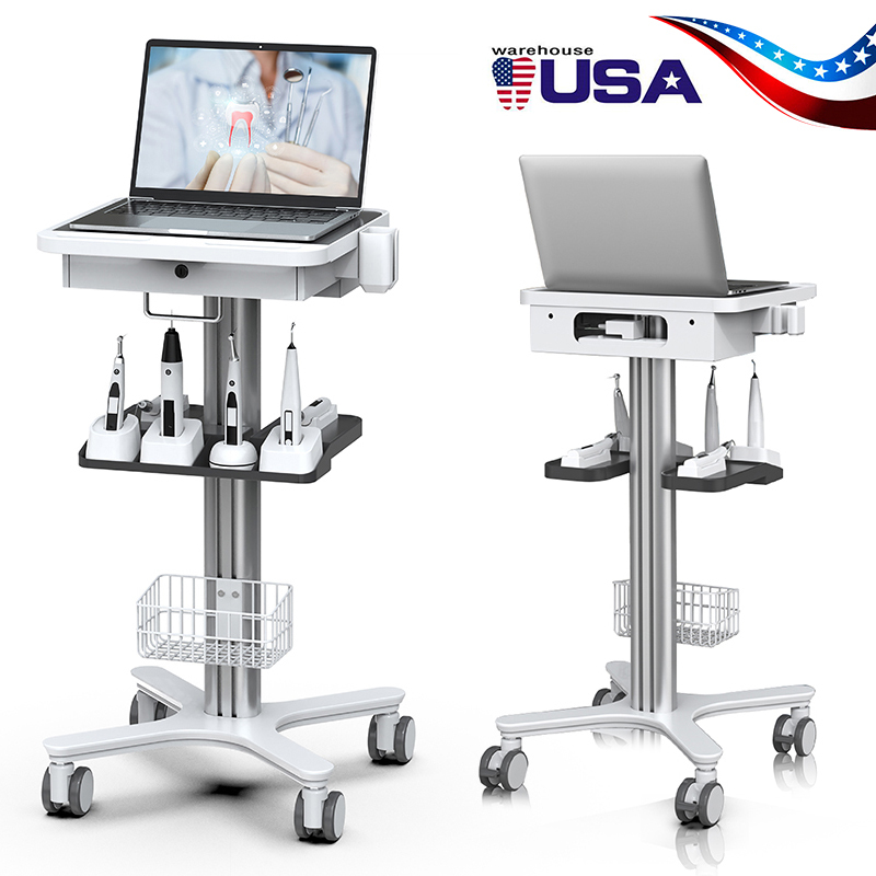 Dental Medical Endodontics Intraoral Scanner Cart Storage Trolley built-in plug