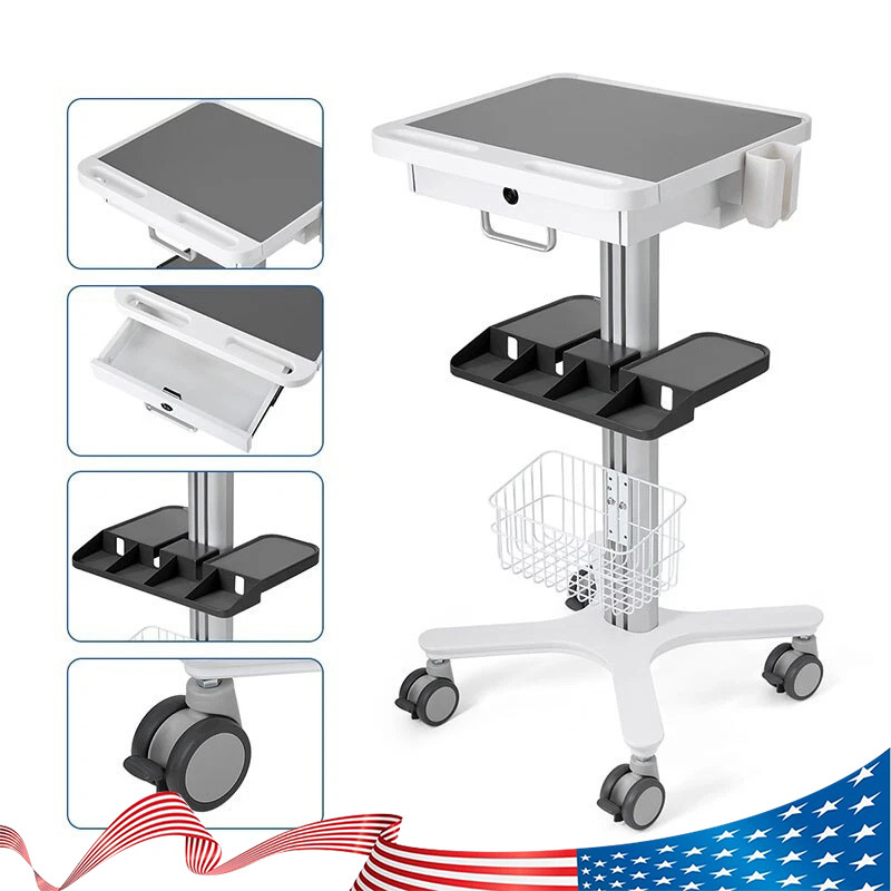 Dental Medical Endodontics Intraoral Scanner Cart Storage Trolley built-in plug