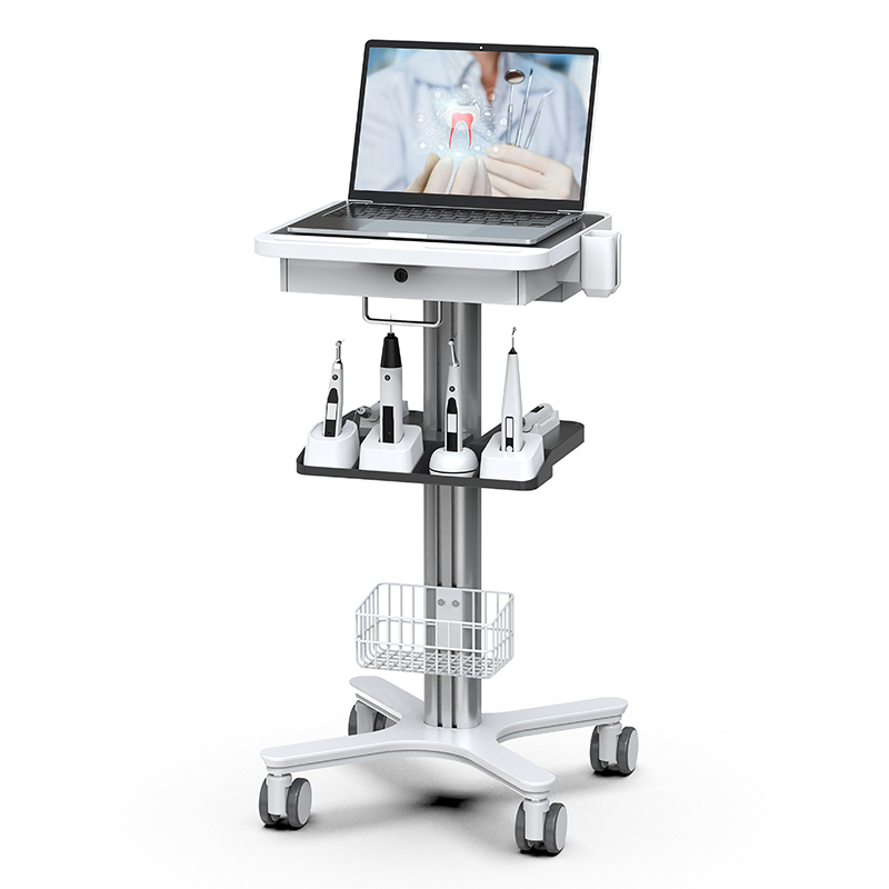 Dental Medical Endodontics Intraoral Scanner Cart Storage Trolley built-in plug