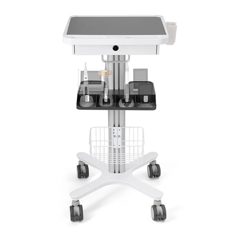 Dental Medical Endodontics Intraoral Scanner Cart Storage Trolley built-in plug