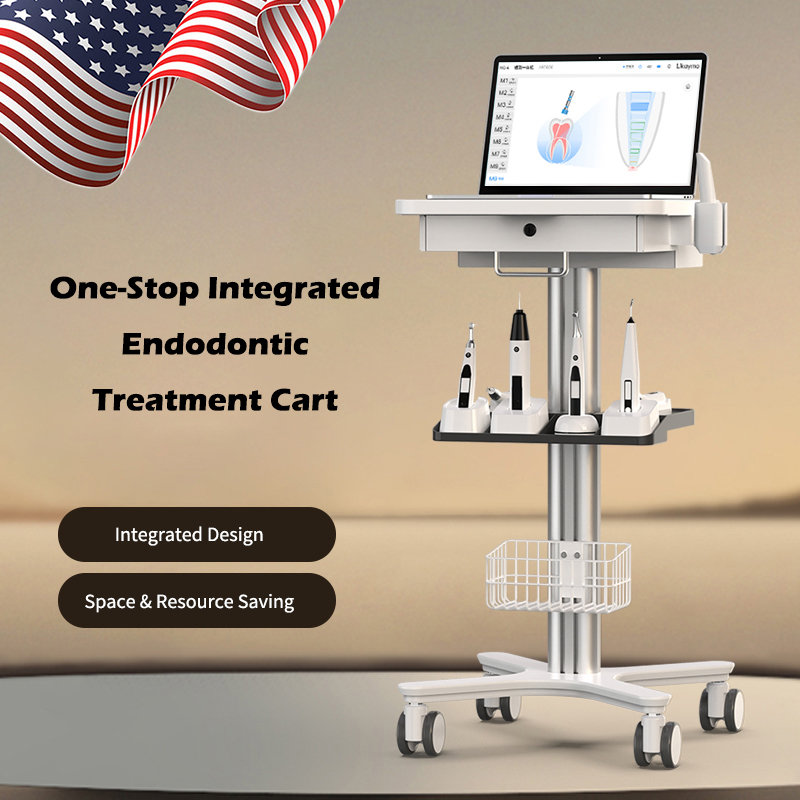 Dental Medical Endodontics Intraoral Scanner Cart Storage Trolley built-in plug