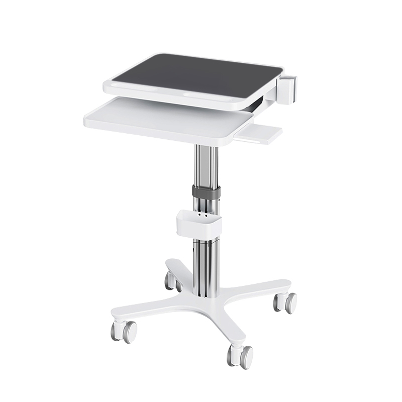 Dental Medical Cart Trolley with Scanner Holder Medical Laptop Workstation Cart