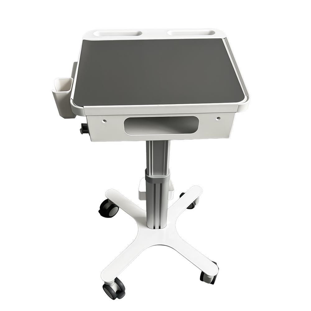 Dental Medical Cart Trolley with Scanner Holder Medical Laptop Workstation Cart