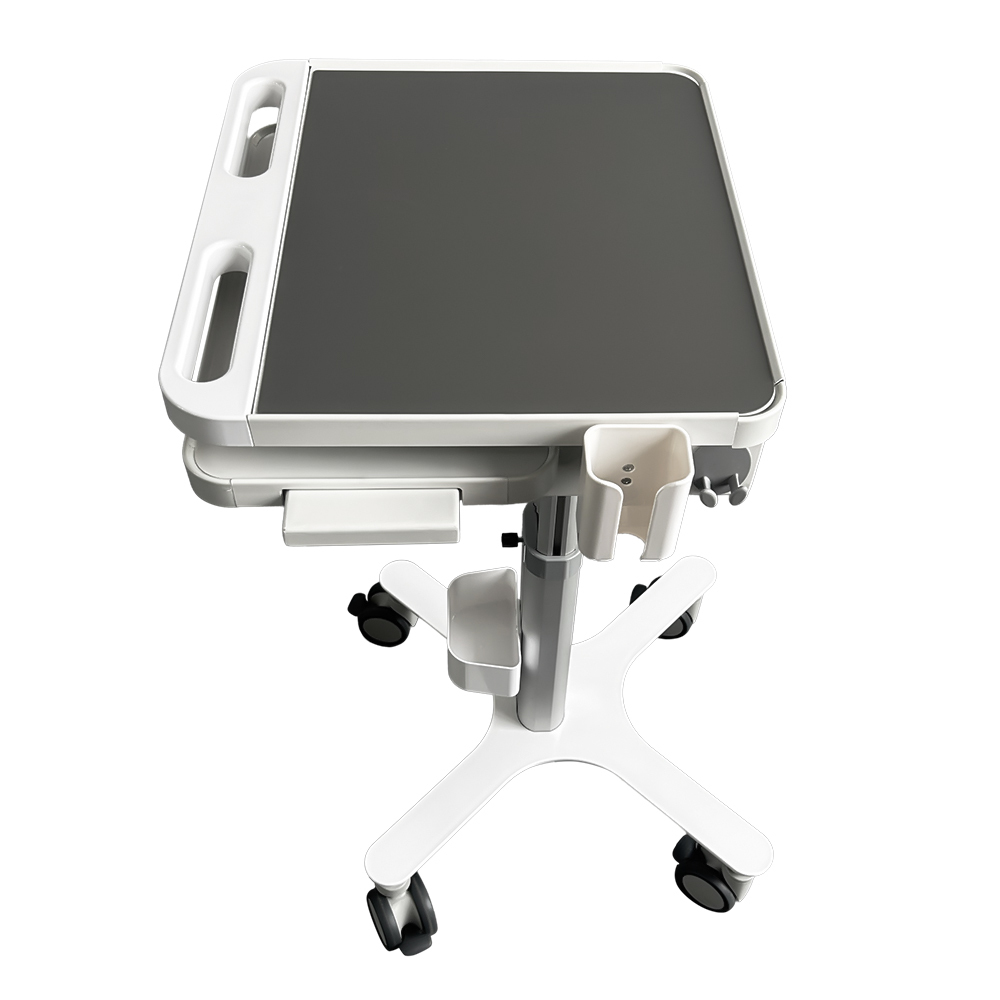 Dental Medical Cart Trolley with Scanner Holder Medical Laptop Workstation Cart