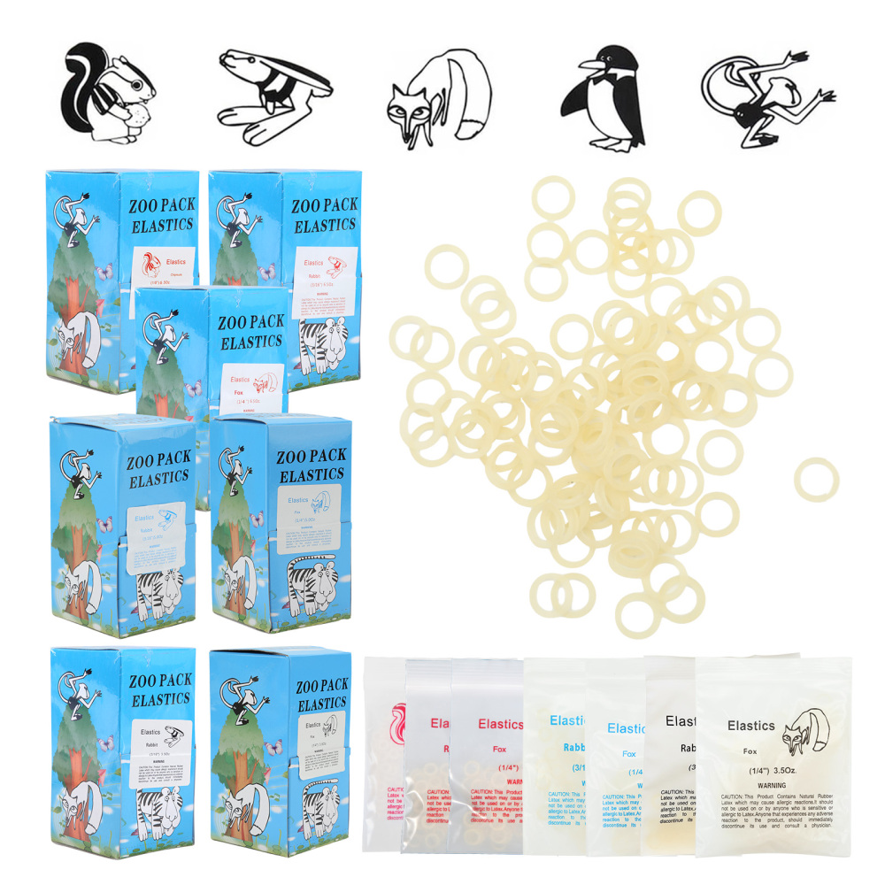 Dental Ortho Elastics Latex Braces Orthodontic Rubber Bands 5000pcs/box