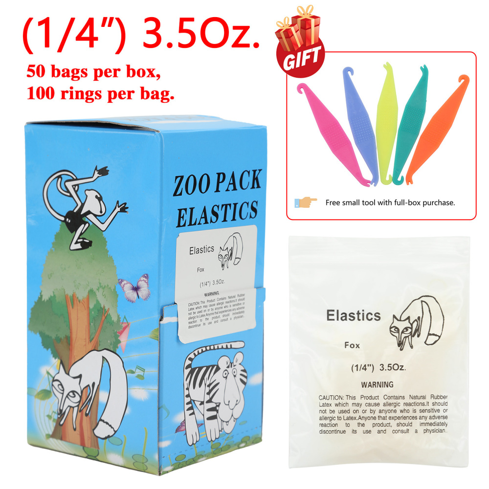 Dental Ortho Elastics Latex Braces Orthodontic Rubber Bands 5000pcs/box
