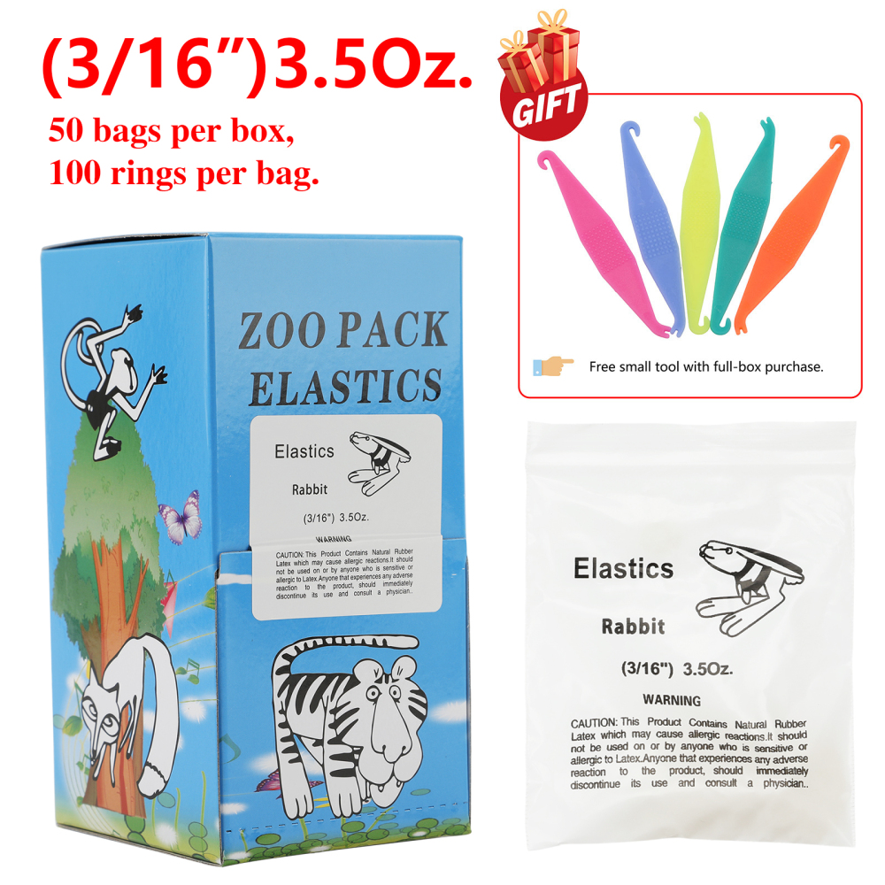 Dental Ortho Elastics Latex Braces Orthodontic Rubber Bands 5000pcs/box