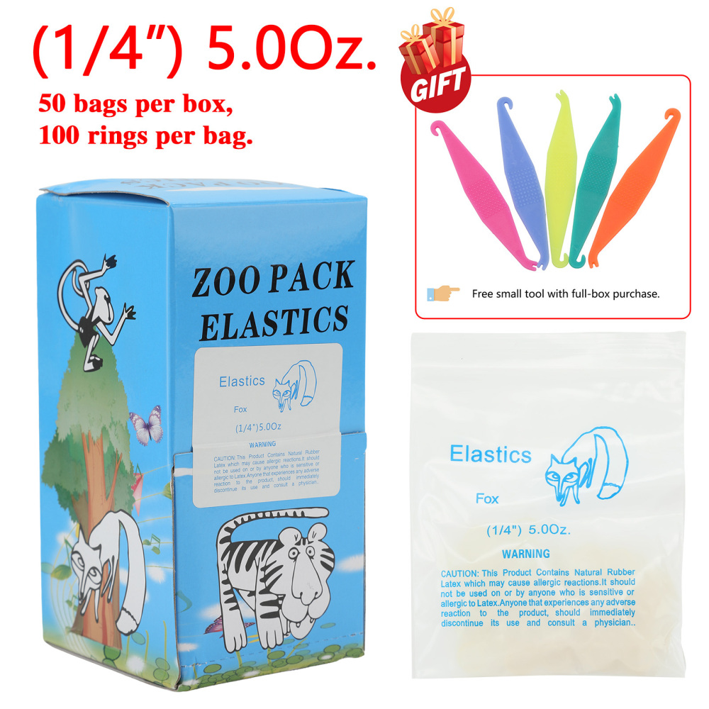 Dental Ortho Elastics Latex Braces Orthodontic Rubber Bands 5000pcs/box