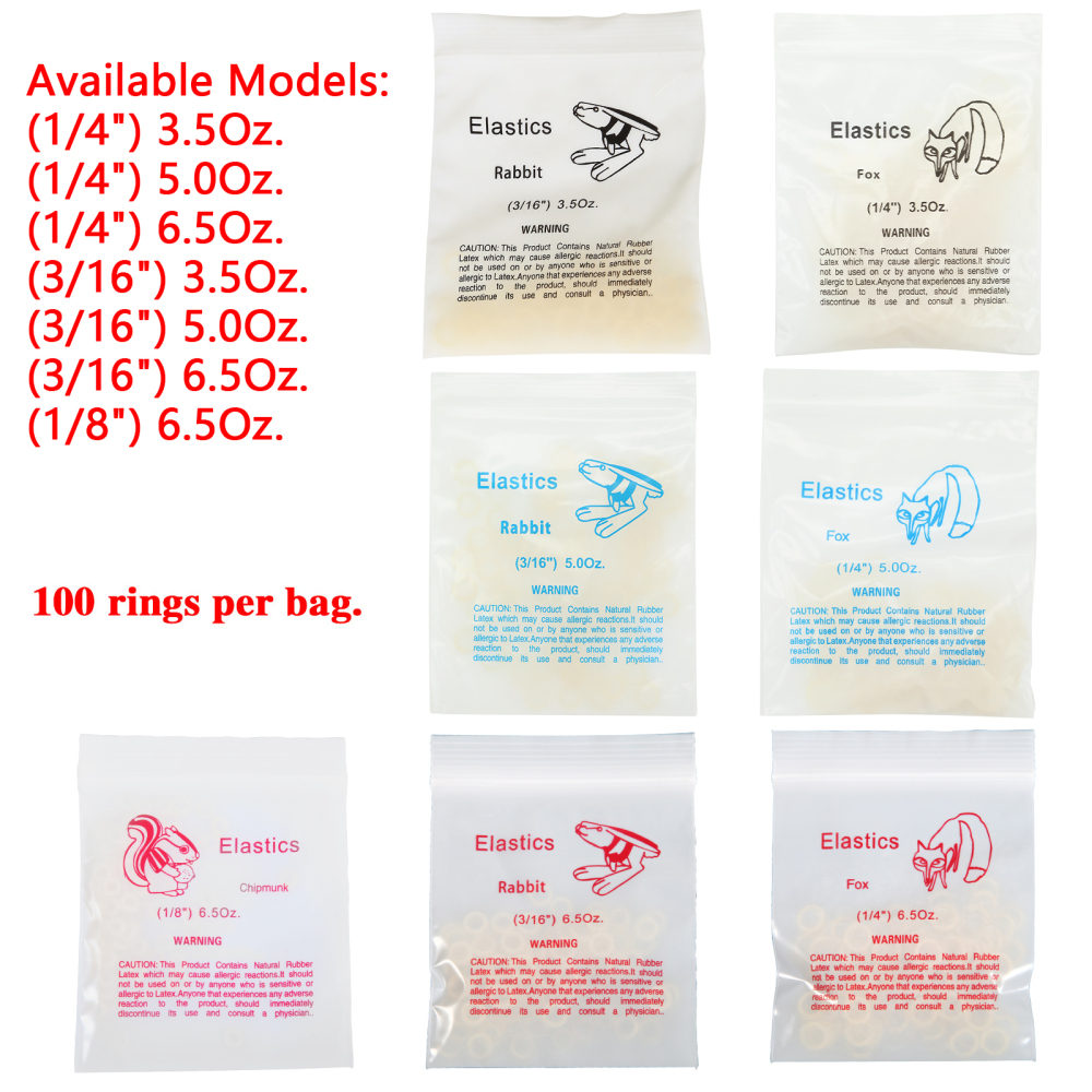 Dental Ortho Elastics Latex Braces Orthodontic Rubber Bands 5000pcs/box