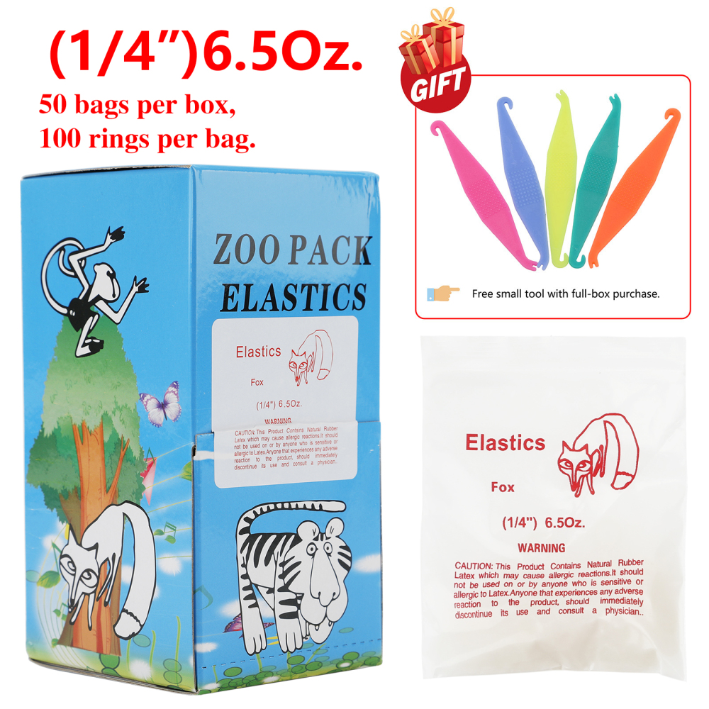 Dental Ortho Elastics Latex Braces Orthodontic Rubber Bands 5000pcs/box