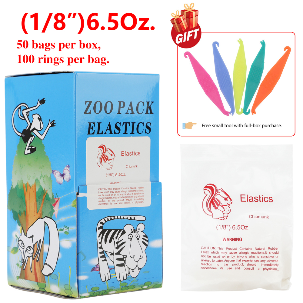 Dental Ortho Elastics Latex Braces Orthodontic Rubber Bands 5000pcs/box