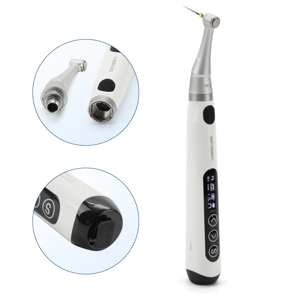 SKYSEA Wireless Dental Endo Motor Root Canal Treatment w/16:1 Contra Angle 9 mode