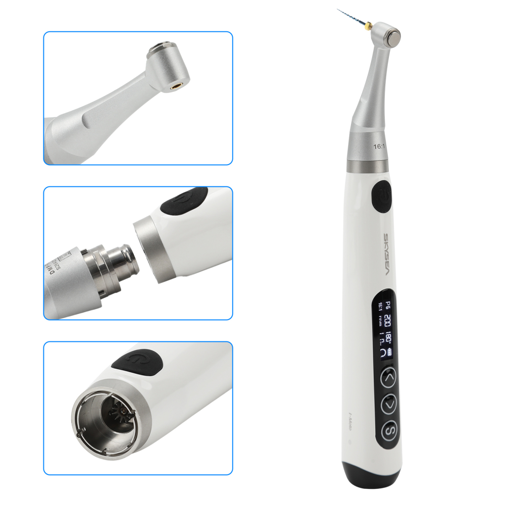 SKYSEA Wireless Dental Endo Motor Root Canal Treatment w/16:1 Contra Angle 9 mode