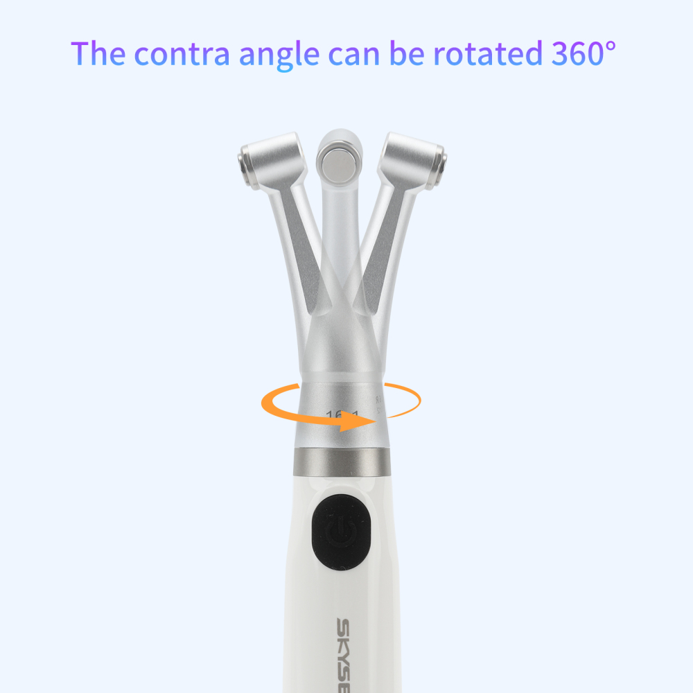 SKYSEA Wireless Dental Endo Motor Root Canal Treatment w/16:1 Contra Angle 9 mode