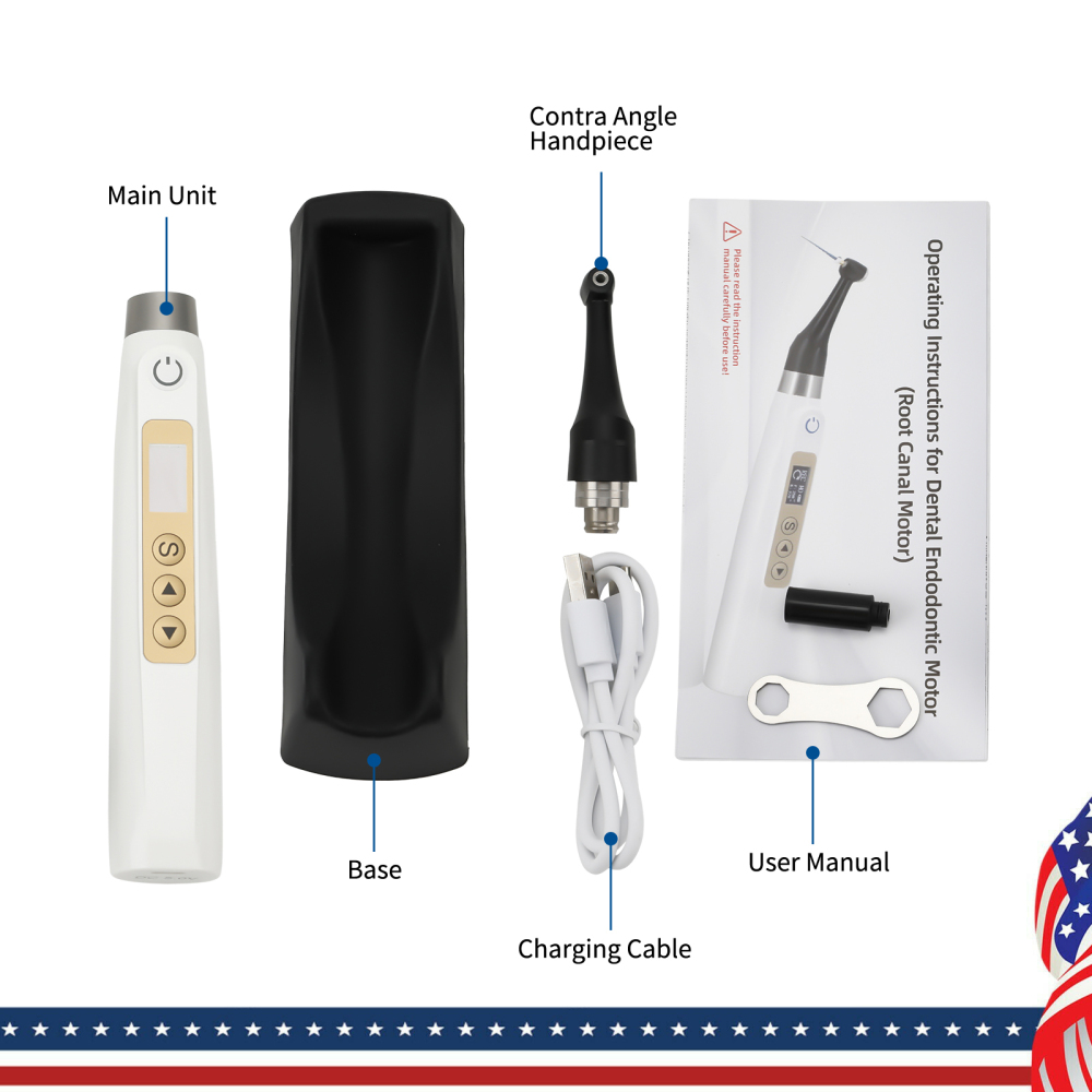 Mini Head Dental Endo Motor 10 Memory Programs 16:1 Reciprocating
