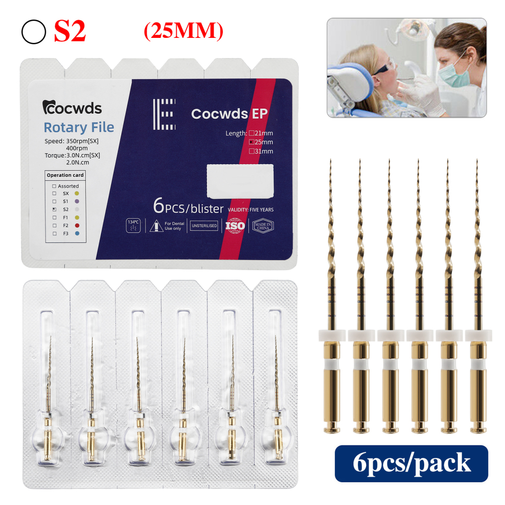 Dental Endo Heat Activated Rotary Niti Files Root Canal Engine Use SX-F3