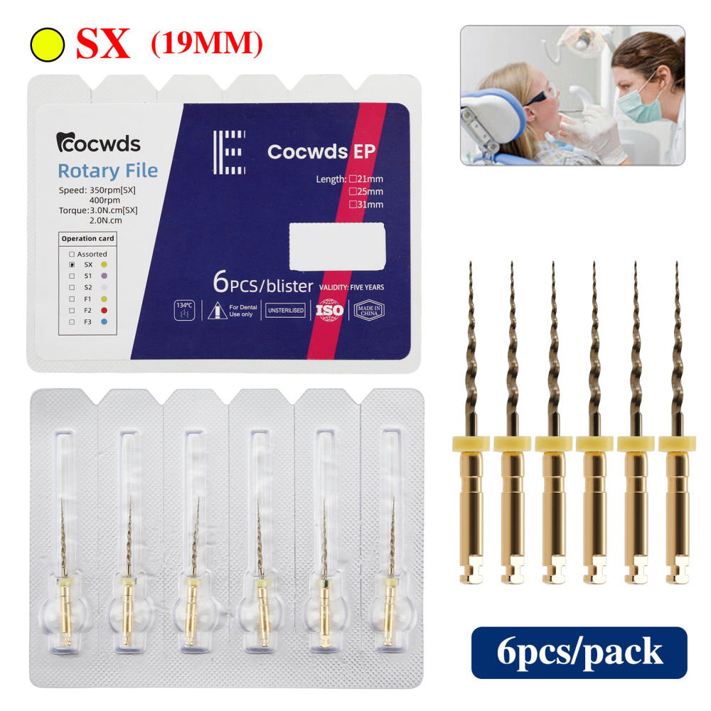 Dental Endo Heat Activated Rotary Niti Files Root Canal Engine Use SX-F3