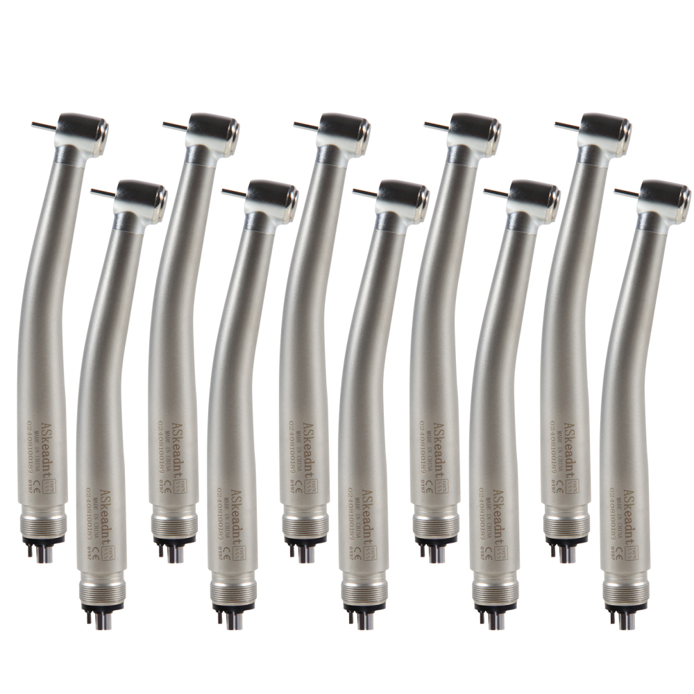 NSK Style Dental Ring LED High Speed Handpiece Shadowless E-Generator Turbine 4/ 2Holes standard head