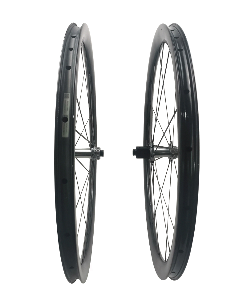 Carbon Speed Butterfly finish 21mm internal width disc brake road / gravel bike carbon wheelset 700C tubeless compatible