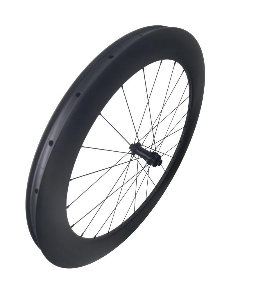 Carbon Speed  700C tubeless 65mm depth 26 mm internal width disc brake gravel bike carbon wheelset