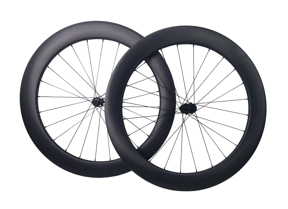 Carbon Speed  700C tubeless 65mm depth 26 mm internal width disc brake gravel bike carbon wheelset
