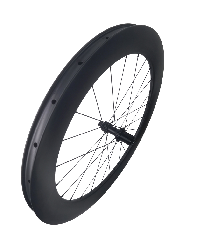 Carbon Speed  700C tubeless 65mm depth 26 mm internal width disc brake gravel bike carbon wheelset