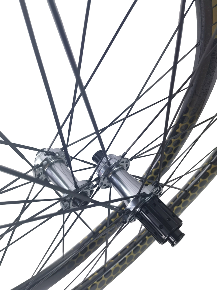 Carbon Speed  700C tubeless marble pattern finish disc brake road/gravel bike carbon wheelsets