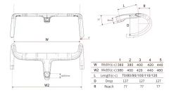 Non-flared integrated handlebar