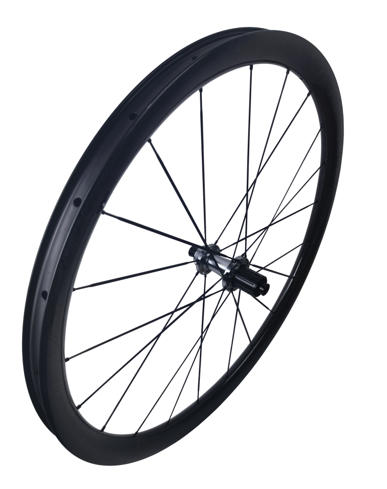 Carbon Speed carbon spokes 700C tubeless marble pattern finish disc brake road/gravel bike carbon wheelsets