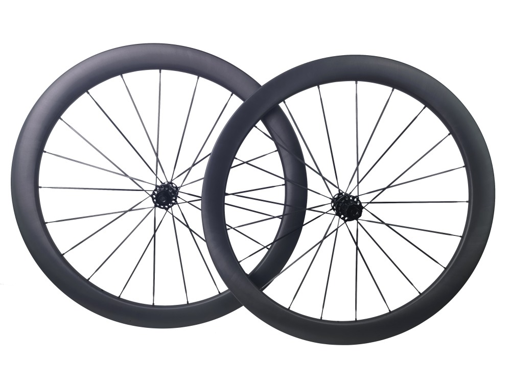 Carbon Speed T800 50mm depth 21.4mm internal width disc brake road / gravel bike carbon spokes wheelsets 700C tubeless compatible