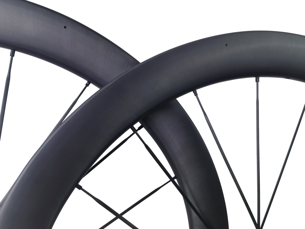 Carbon Speed T800 50mm depth 21.4mm internal width disc brake road / gravel bike carbon spokes wheelsets 700C tubeless compatible