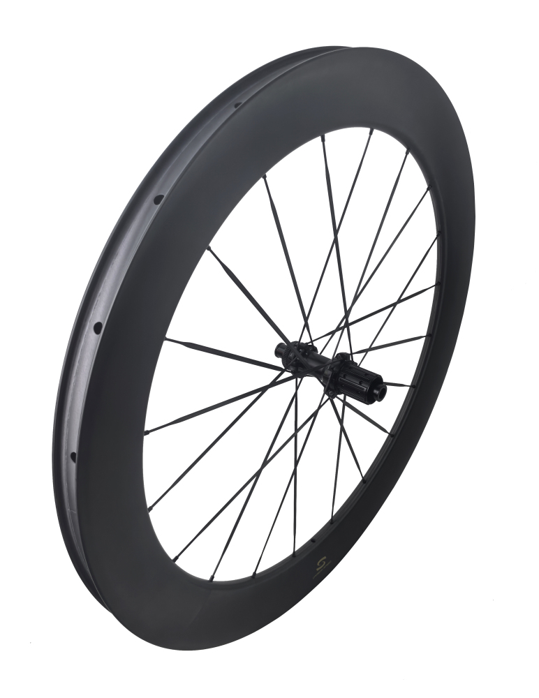 Carbon Speed T1100 carbon 700C 26mm internal wide front 50 rear 65 depth road/gravel bike wheelsets with 20/20H straight through version hubs