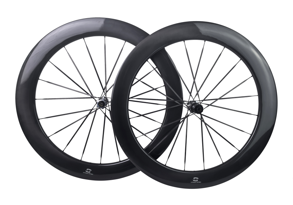 Carbon Speed T800 carbon 700C 65mm depth 26mm internal wide road/gravel bike wheelsets with 20/20H straight through version hubs carbon spokes