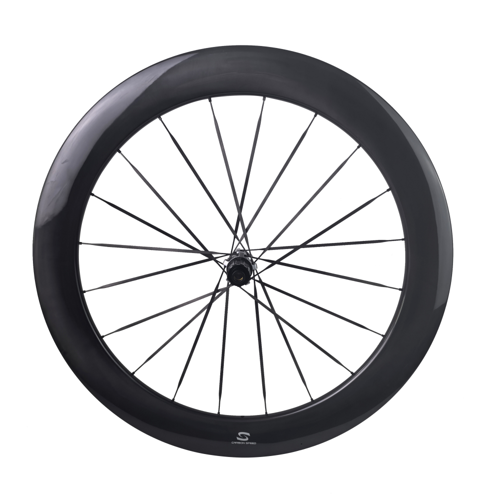 Carbon Speed T800 carbon 700C 65mm depth 26mm internal wide road/gravel bike wheelsets with 20/20H straight through version hubs carbon spokes