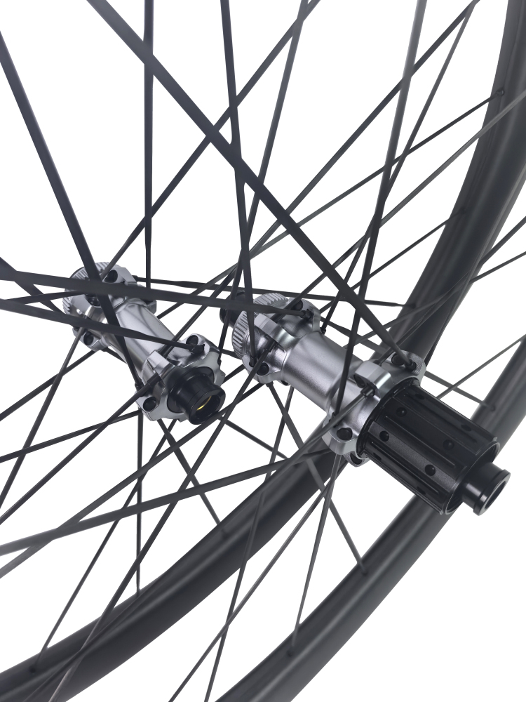 Carbon Speed 700C T1100 carbon spokes 24mm internal wide disc brake road/gravel bike carbon wheelsets with 20/20H straight through version hubs