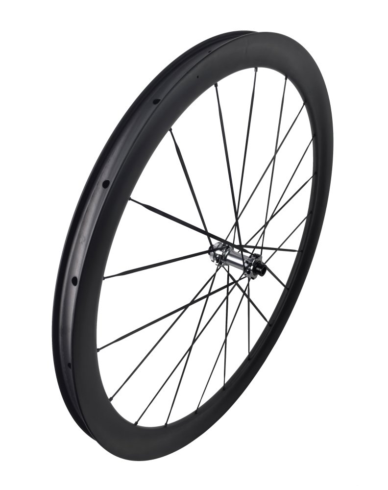 Carbon Speed 700C T1100 carbon 26mm internal wide front 40 rear 50 depth road/gravel bike wheelsets with 20/20H straight through version hubs