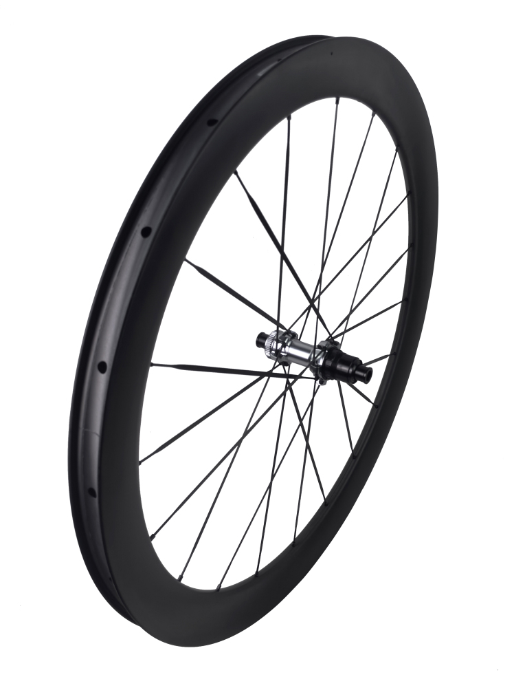 Carbon Speed 700C T1100 carbon 26mm internal wide front 40 rear 50 depth road/gravel bike wheelsets with 20/20H straight through version hubs