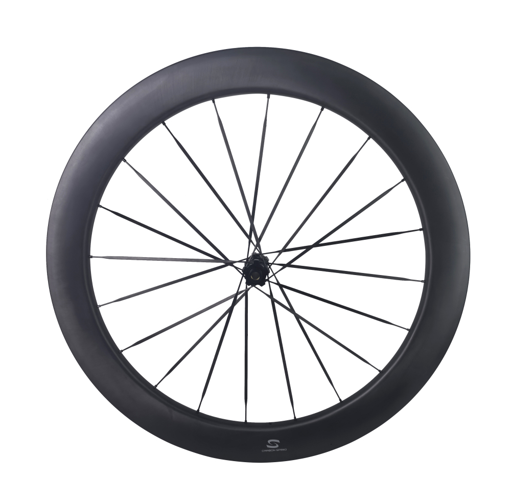 Carbon Speed T1100 carbon 700C front 60 depth 24 internal wide rear 65 depth 26 internal wide road/gravel bike wheelsets with 20/20H straight through version hubs