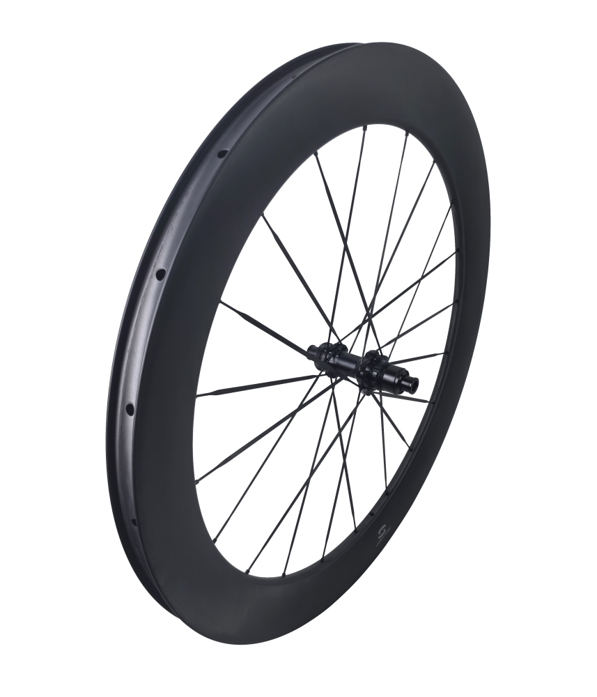 Carbon Speed T1100 carbon 700C front 60 depth 24 internal wide rear 65 depth 26 internal wide road/gravel bike wheelsets with 20/20H straight through version hubs
