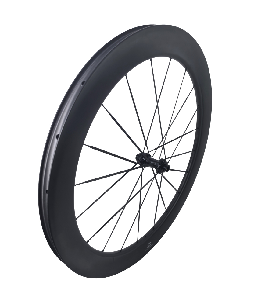 Carbon Speed T1100 carbon 700C front 60 depth 24 internal wide rear 65 depth 26 internal wide road/gravel bike wheelsets with 20/20H straight through version hubs