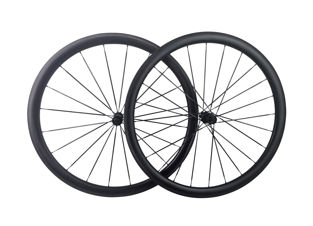 Carbon Speed T1100 carbon 700C 38mm depth 21.4mm internal 28mm external width high TG rim brake wheelsets