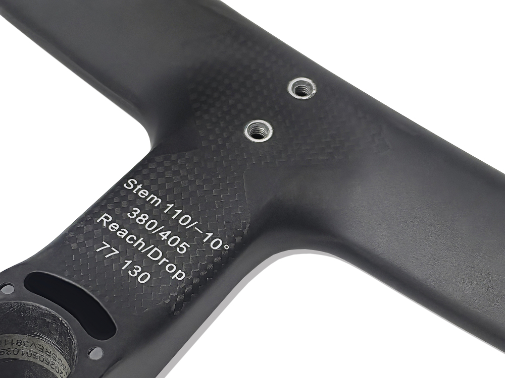 One-Piece molded stiff, reliable Carbon Speed REVENGER road integrated handlebar