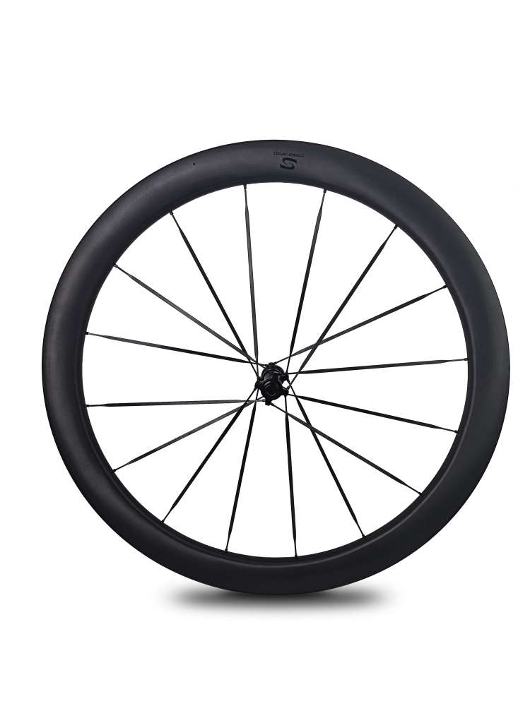 Carbon Speed T1100 carbon 700C 24mm internal wide 50 depth road/gravel bike wheelsets with front 16 rear 18 spokes straight through version hubs